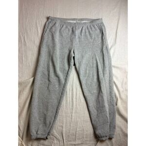 Vintage Pluma Heavyweight Fleece Jogger Sweatpants Mens XL Pocket Gray Outdoor